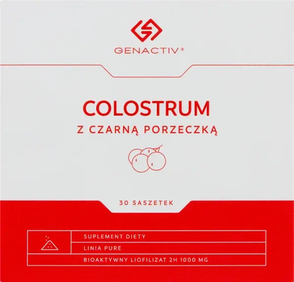 Genactiv Колострум с черной смородиной - 30 пакетиков
