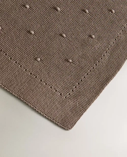 ZARA HOME ДЕТСКИЙ ПЛЕД С УЗОРОМ, СЕРЫЙ