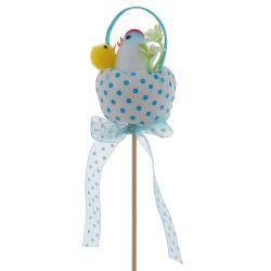 GAEM Изделие декоративное (вставка) "Яйцо пасхальное" (4*7) (блок 12 шт), L5 W5 H26 см, 4в.