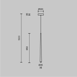 Подвесной светильник Maytoni MOD132PL-L6BSK