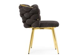 Стул на металлокаркасе Rendi gold / gray