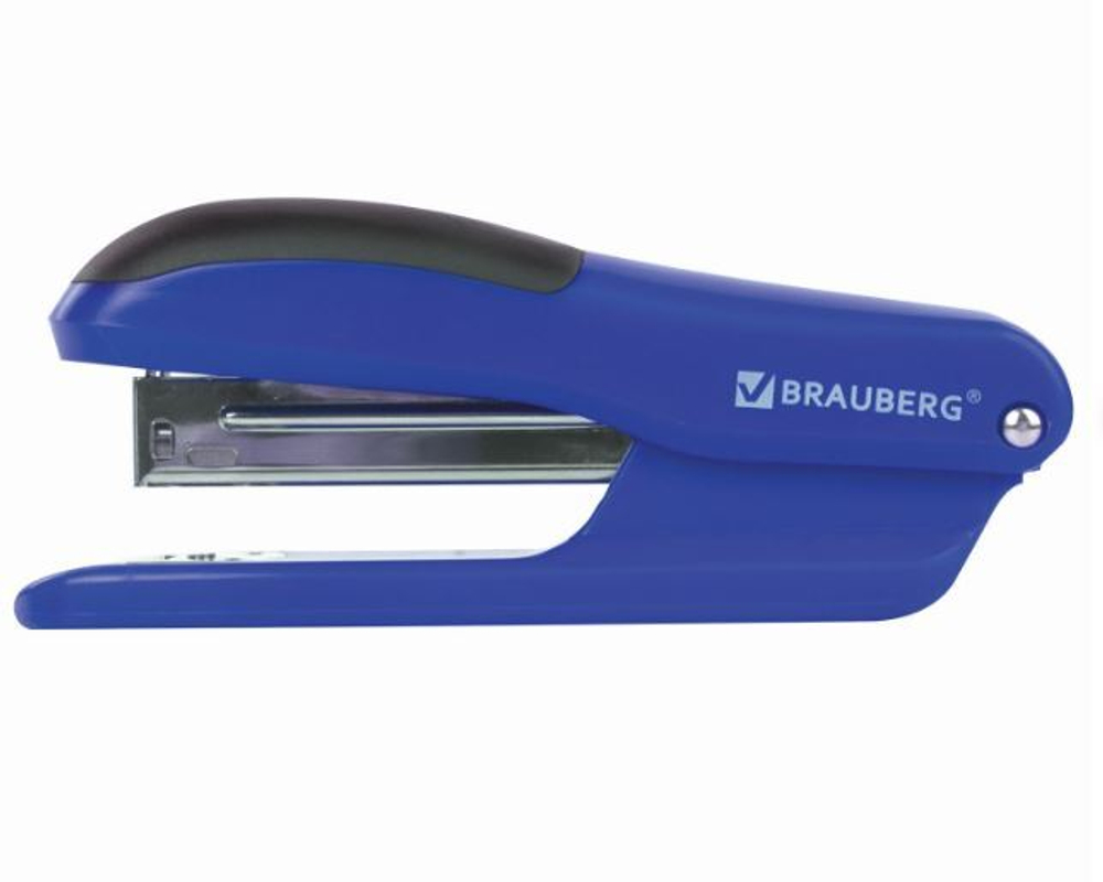 Степлер №24/6, 26/6 BRAUBERG "SX-39", до 25 листов, синий, 228591