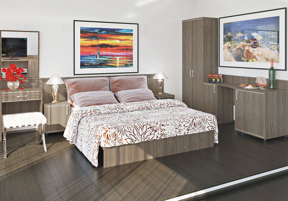 Тумба прикроватная с нишей и ящиком Light С-ТПЯ-3