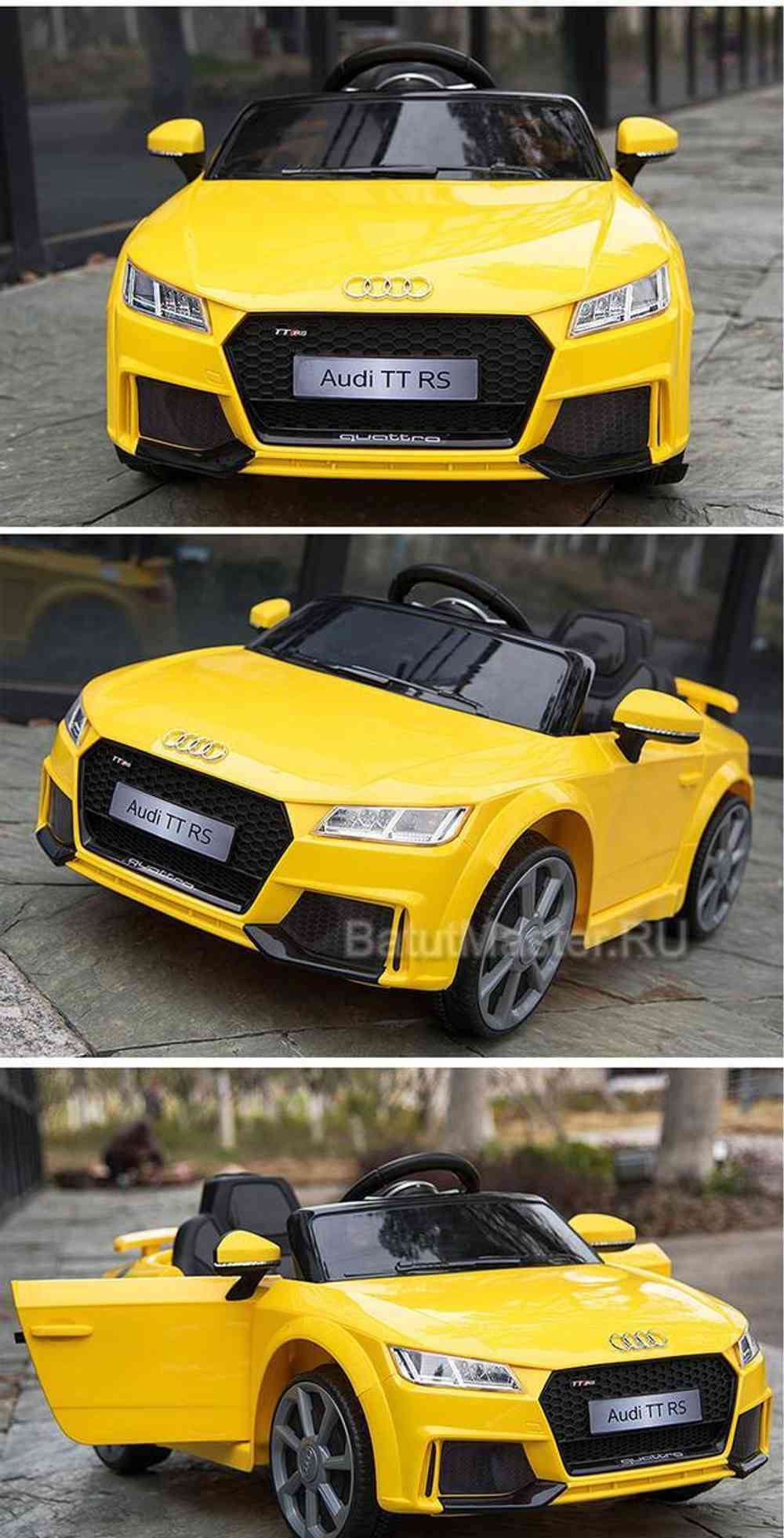 Детский электромобиль "AUDI TTRS" 6V, черный