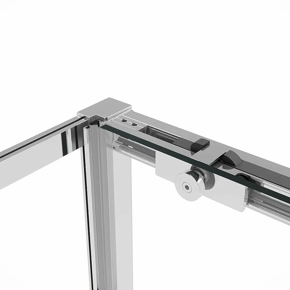 Душевой уголок Vincea Slim Soft VSR-1SS9012CLBN 120x90 профиль брашированный никель/стекло прозрачное