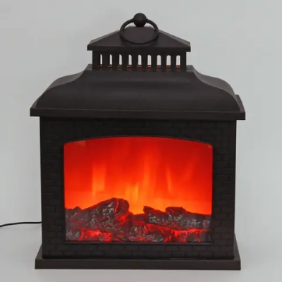 Сувенир с подсветкой «КАМИН - Волшебный вечер» 29,8*13*37 см (питание от USB и батареек)