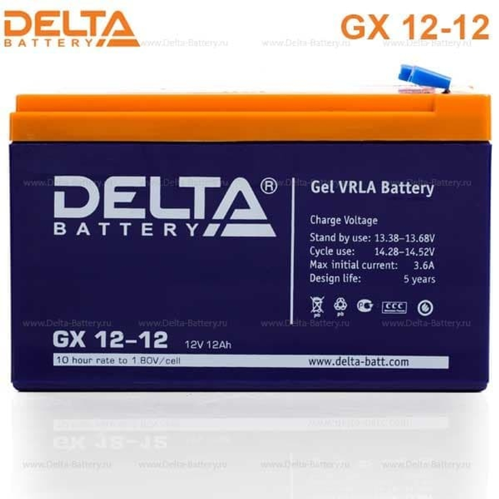 Аккумуляторная батарея Delta GX 12-12 (12V / 12Ah)