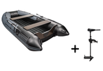 YACHTMAN-320 НДНД серый-черный + BST 55 L (комплект лодка + электромотор)