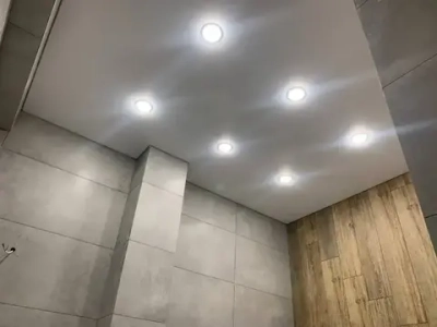 Встраиваемый, точечный потолочный светильник GX53, белый глянец, комплект 10шт