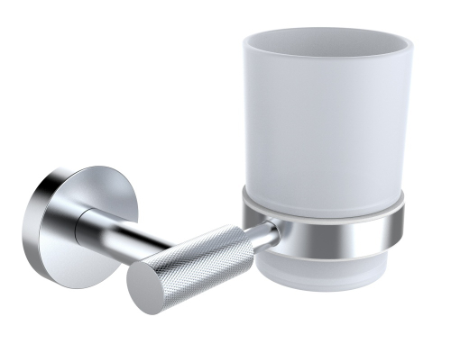 5505 Стакан нас., стеклянная (ХРОМ) ViEiR  (24/1шт)