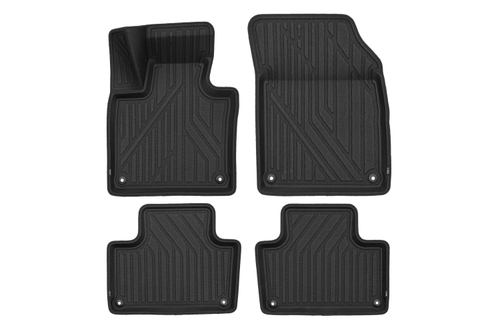 Коврики в салон для VOLVO XC90 2019 - кроссовер , 4шт. (полиуретан, черный, черный) арт.KVEST3D02325210K