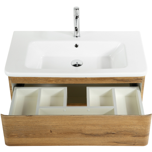 Тумба под раковину BelBagno 80 ALBANO-CER-800-2C-SO-RR подвесная Rovere Rustico