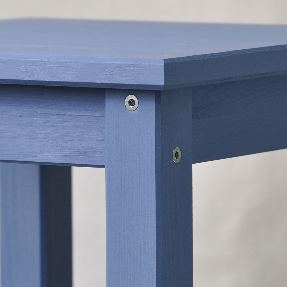 Табурет для кухни, 33х33х45, Одвар, деревянный, для кухни, сосна, синий, IKEA