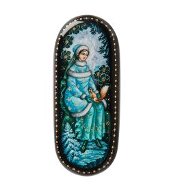 Народные промыслы ШК-30/ 43-B Шкатулка «Снегурочка» Ковалев И.