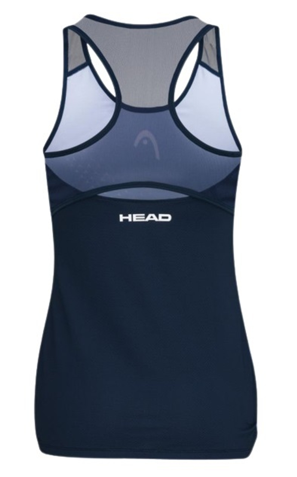 Женский топ теннисный Head Play Tech Tank Top W - dark blue/print padel