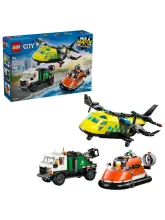 Конструктор City 60505 Самолёт, служебный грузовик и судно
