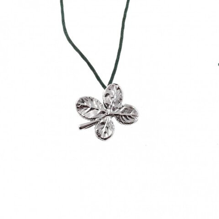 Колье в виде листа Ester Bijoux Четырёхлистник LF13A-S BW