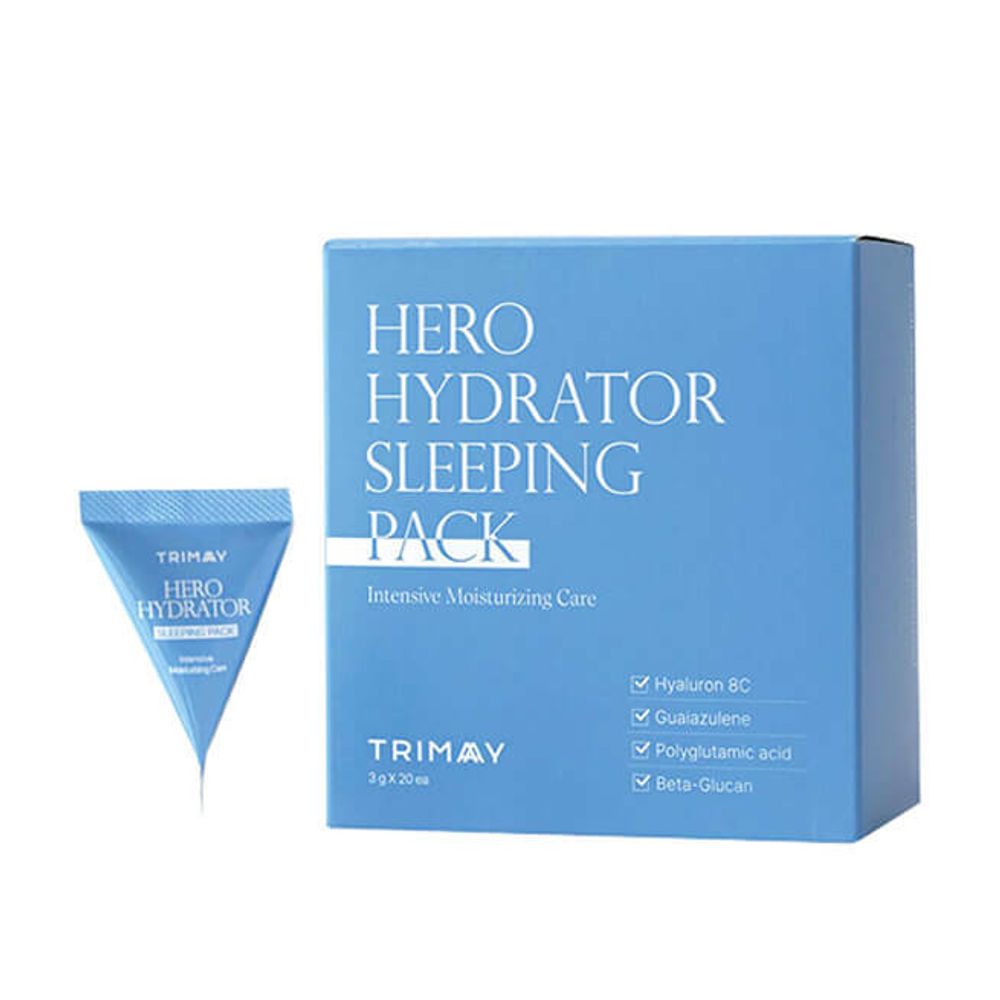 Маска для лица ночная с гиалуроновой кислотой TRIMAY Hero Hydrator Sleeping Pack 3 гр