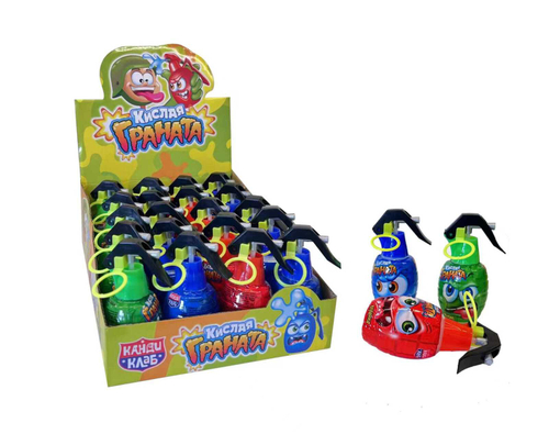 Жидкая конфета "Кислая граната" ассорти 50мл*20шт*8 блоков