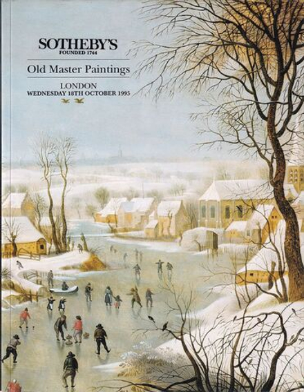 Каталог аукциона Sotheby's, Лондон, Живопись старых мастеров от 18 октября 1995 года