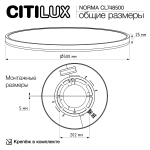 Потолочный светодиодный светильник Citilux Norma CL748500
