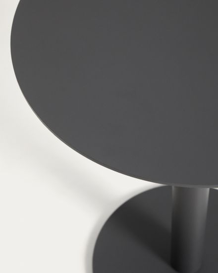 Уличный столик Asinara из графитового алюминия, диаметр 40 см
