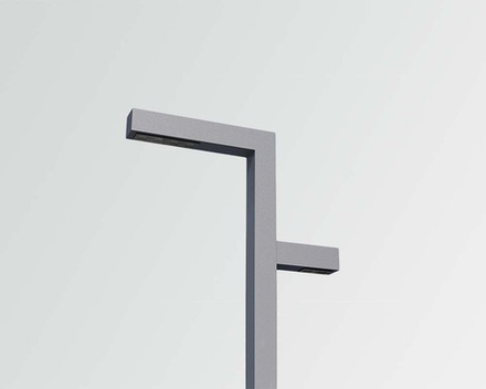 Парковый светильник светодиодный S-образный 950*100*5000мм 60вт 8700лм