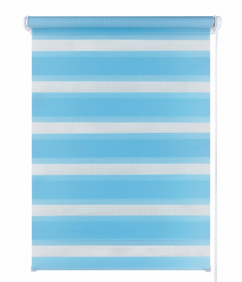 Рулонные шторы День-Ночь Небесный голубой
