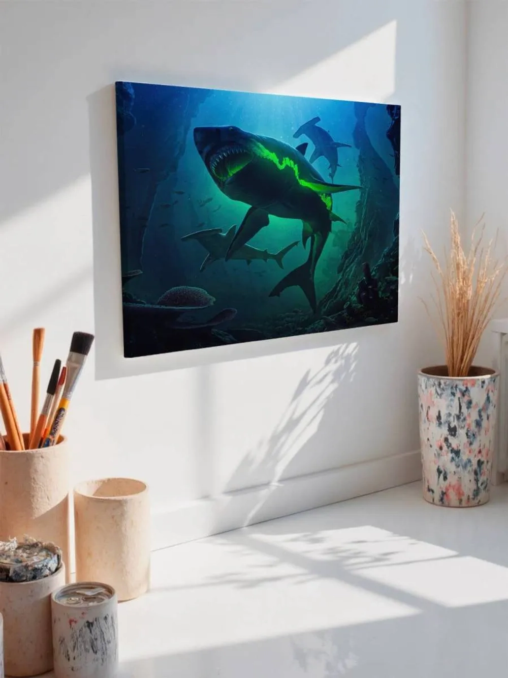 Картина на стену 40 X 50 Акулы
