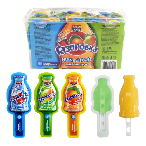 Желейный мармелад "Газировка" ассорти 13гр*50шт*12блоков