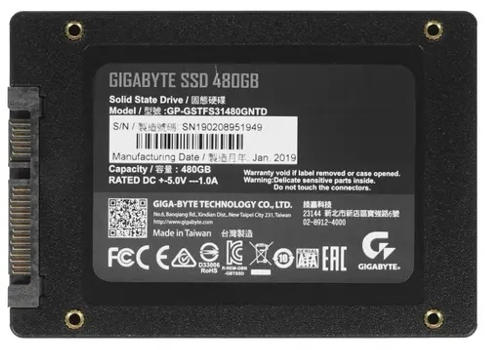 SSD GIGABYTE GP-GSTFS31480GNTD 480 ГБ