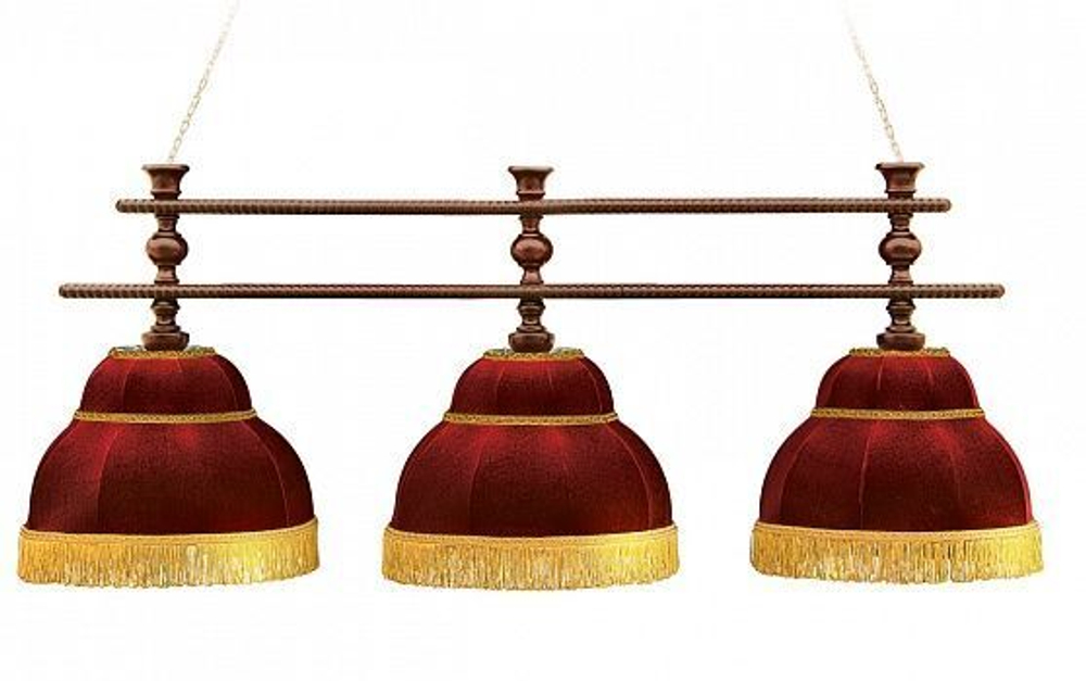 Лампа "Барон-Люкс" 3 плафона - ясень