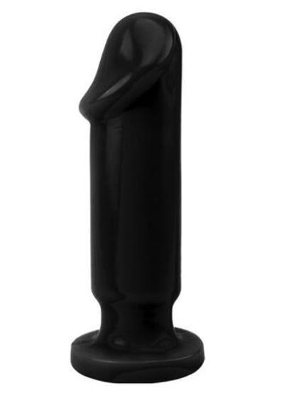 Черный анальный фаллоимитатор Anal Trainer L - 16,5 см. (Цвет: черный)