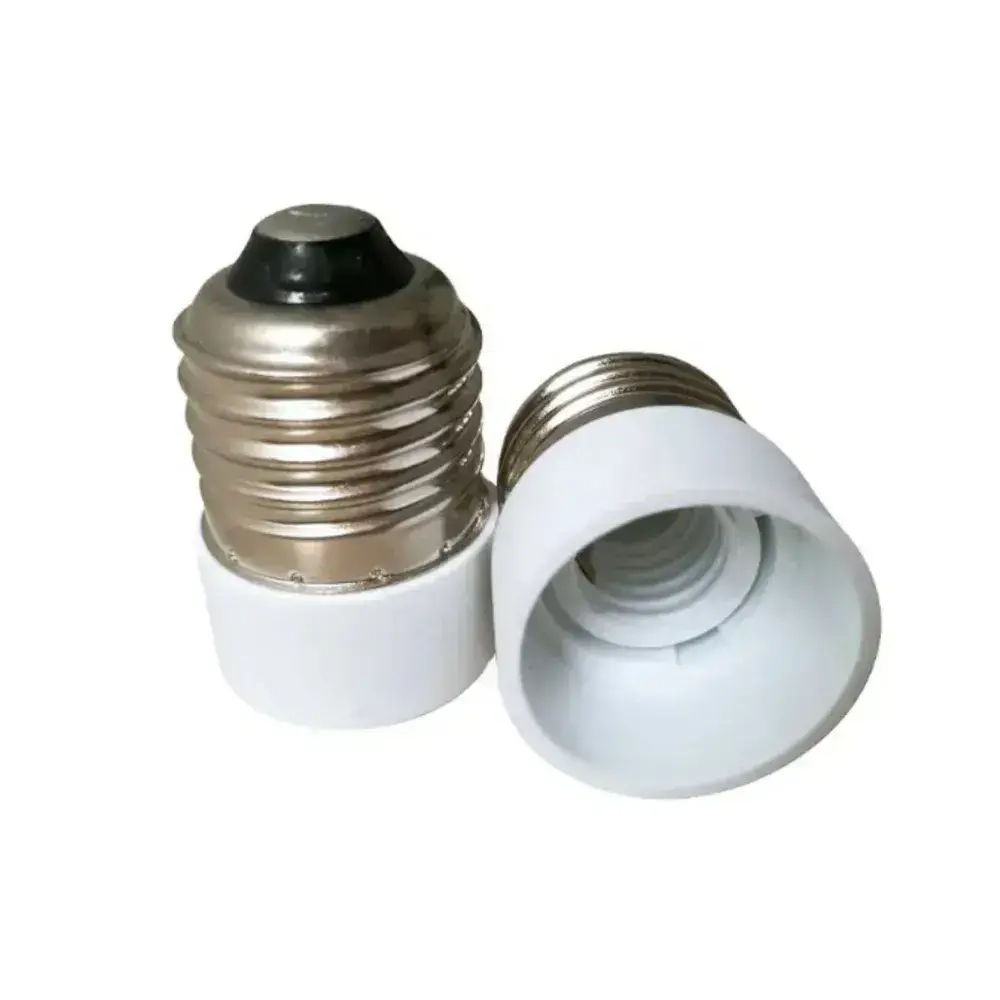 Цокольный патрон переходник Е27-Е14 медь