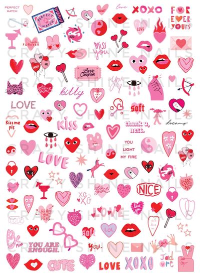 Слайдер-дизайн Crazy Shine Nails: Валентин