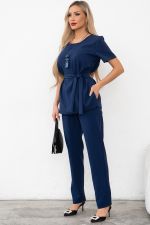 Костюм брючный (синий) К11-81/7 Nikol (Акция)