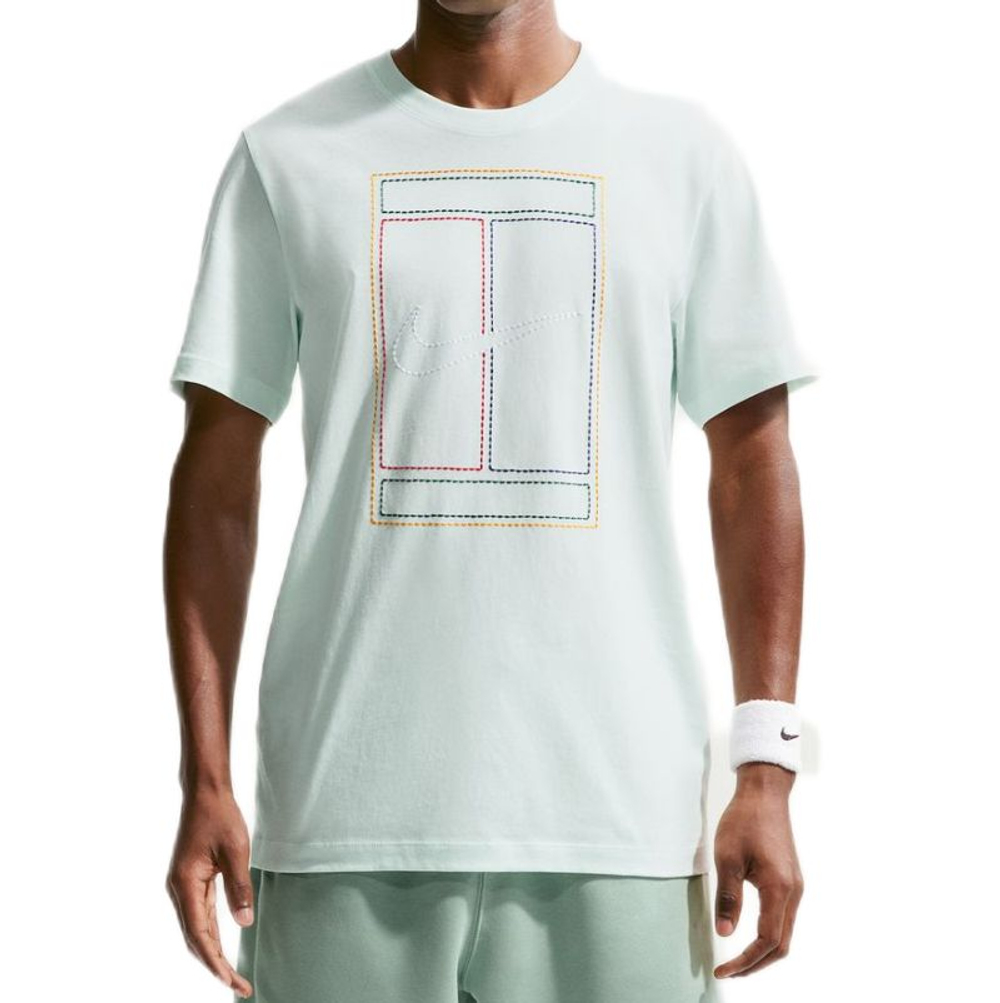 Мужская теннисная футболка Nike Court Heritage Tennis - barely green