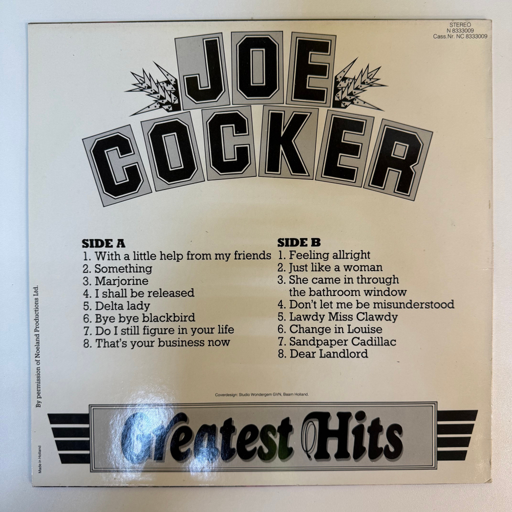Joe Cocker - 16 Greatest Hits (Голландия 1988г.)