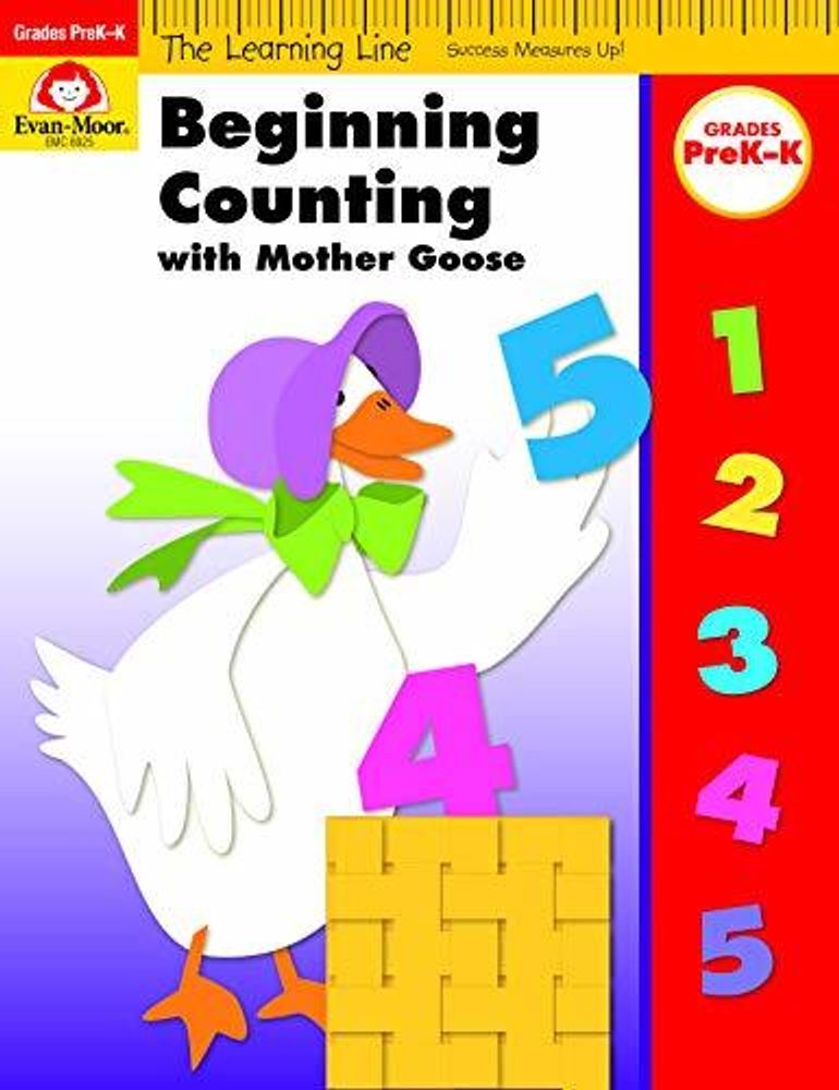 Learning Line Workbook: Beginning Counting with Mother Goose, PreK-K