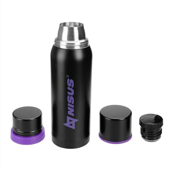 Термос NISUS 1000ML N.TM-046-LW Волк (2 крышки-кружки)