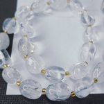 Горный хрусталь, крупная галтовка, 12-15 мм, камни овалы бочонки, штучно