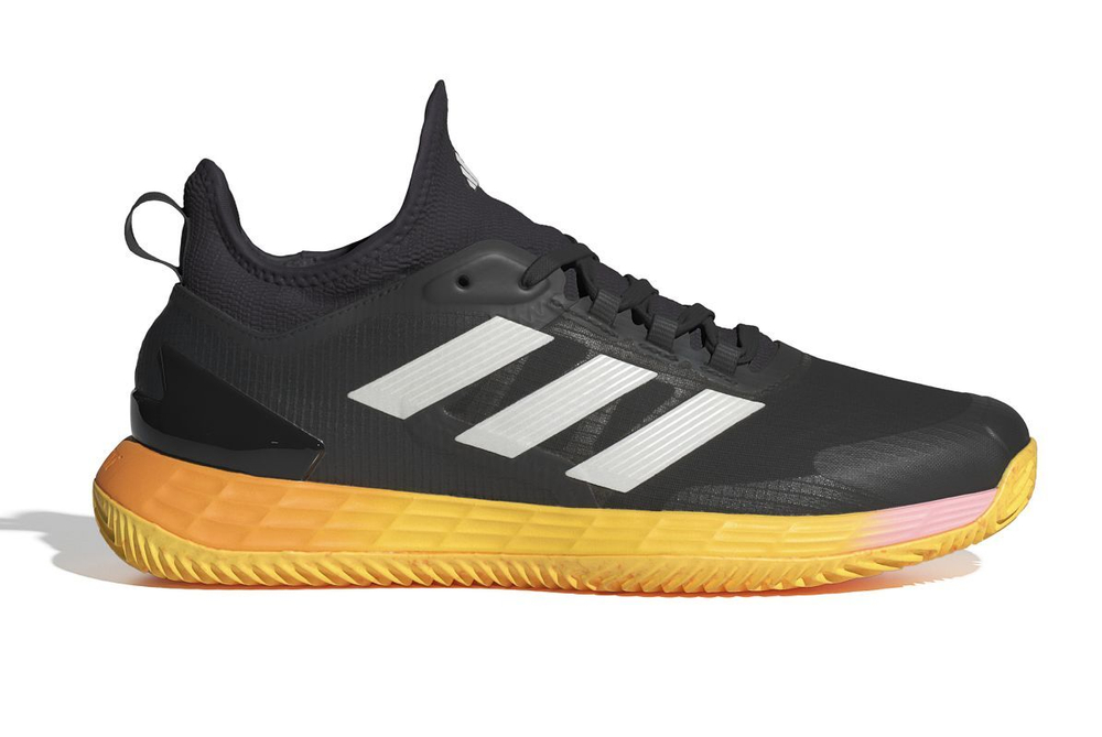 Мужские кроссовки теннисные Adidas Adizero Ubersonic 4.1 M Clay - black/orange/yellow