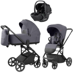 Коляска Carrello Alfa CRL-6522 2025 Vega CRL-14101 Absolute Black 3 в 1 Fashion Grey