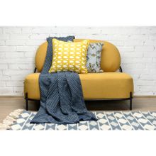 Чехол на подушку с принтом Twirl горчичного цвета из коллекции Cuts&amp;Pieces, 45х45 см