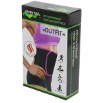 Пояс для похудения «Outfit», размер L, (ST-24118), Черный/розовый