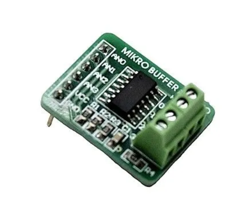 Плата - аналоговый усилитель напряжения ME-MIKROBUFFER-PROTO-BOARD (MCP6284-E/S SOIC14)