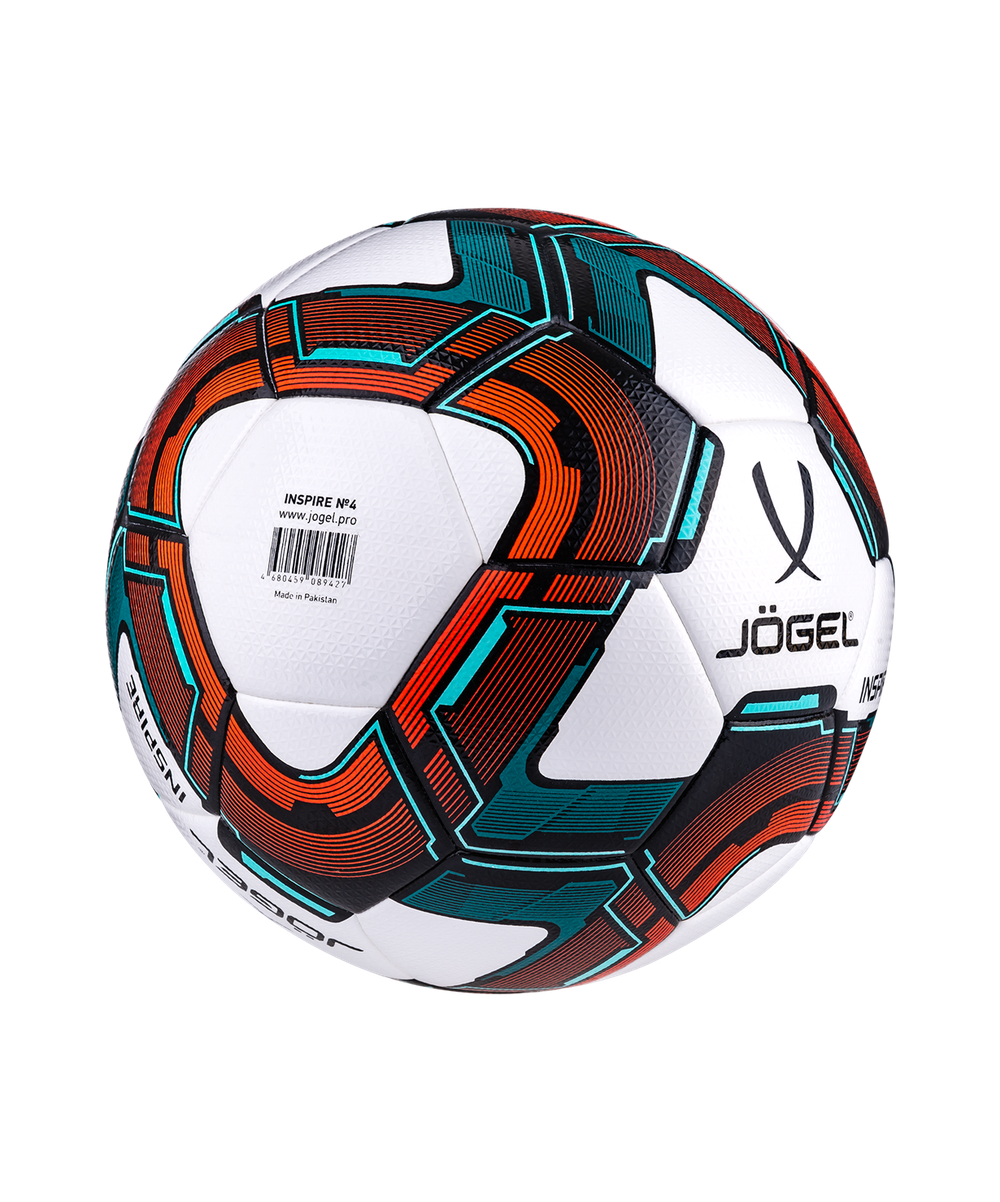 Мяч футзальный Inspire №4, белый/черный/красный