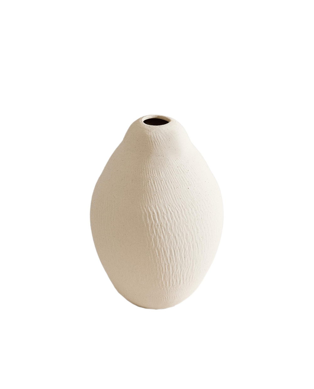 Zara Home Ваза из керамики, цвет бежевый, 32 см