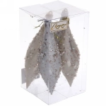 Набор украшений SHINE «Shining icicles» 14,5х4 см (4 шт.), light champagne/silver