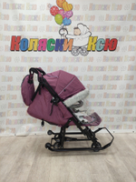 Санки-коляски Ника Детям 7-5SK ежевичный